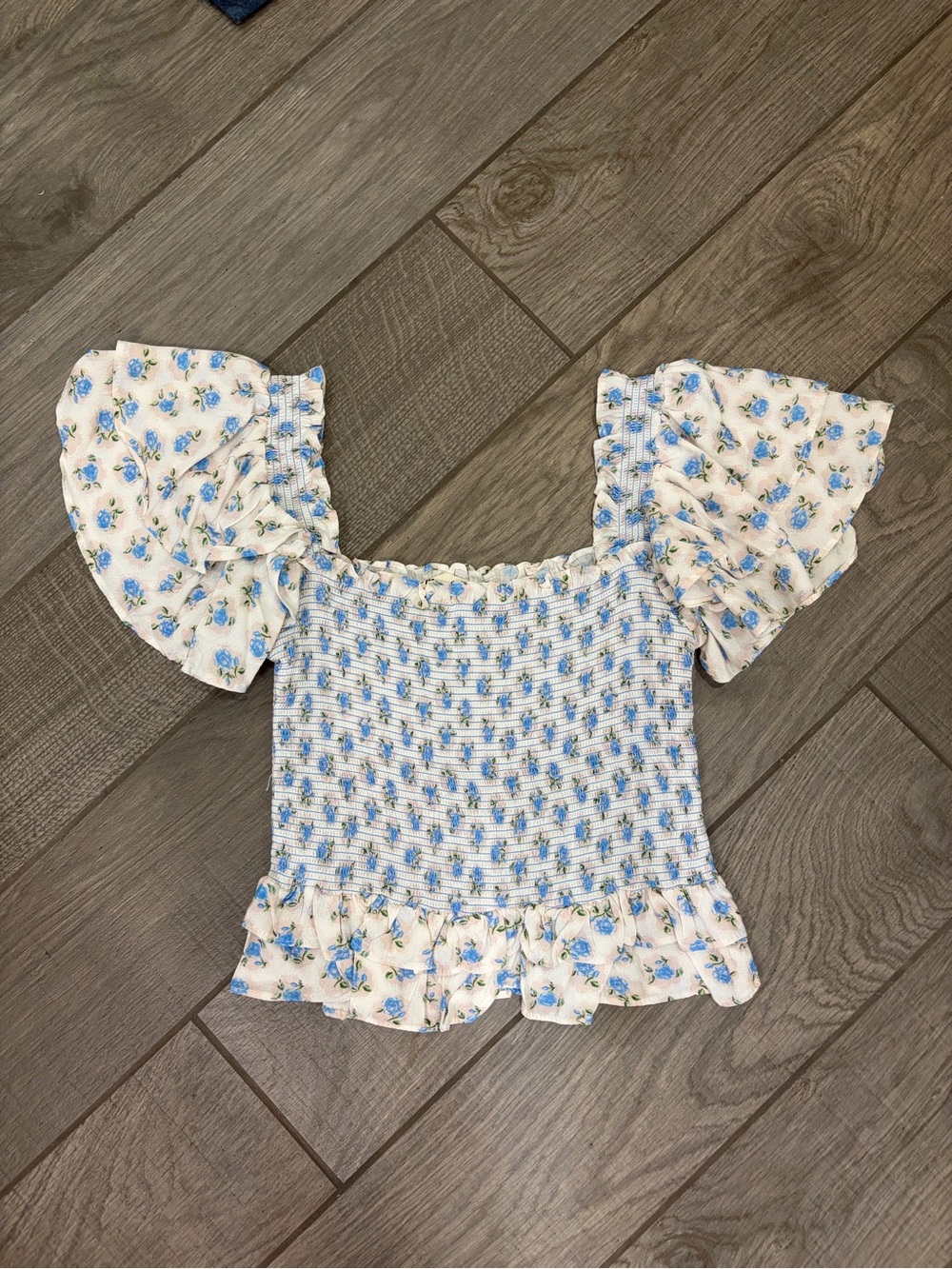 Yvonne & Love Floral Smocked Top